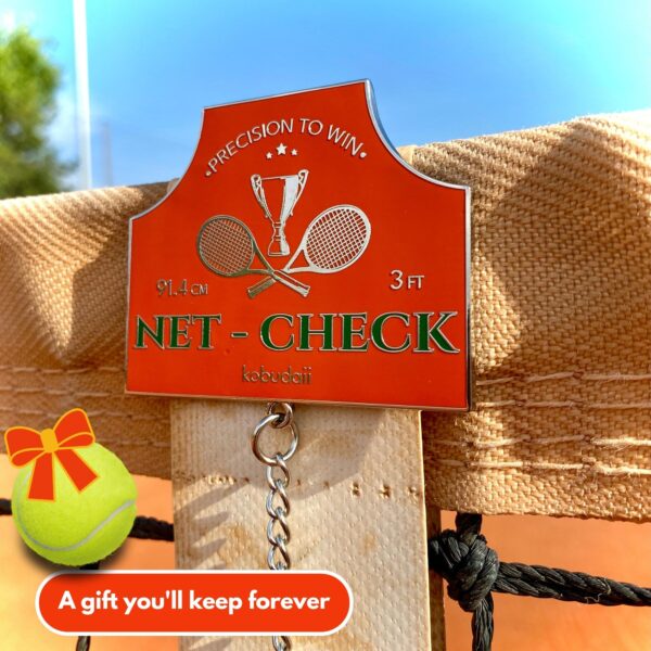 Roland Garros colors: Tennis Net Height Measure Chain & Heads or Tails Tennis flip Coin - Image 9