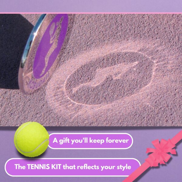 PINK Fashion: Tennis Net Height Measure Chain & Heads or Tails Tennis flip Coin - Girls / Women tennis gifts unique - Image 9