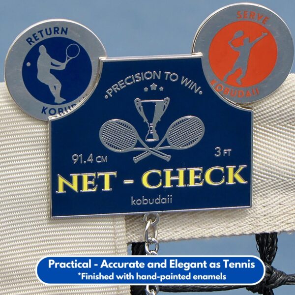 US Open colors: Tennis Net Height Measure Chain & Heads or Tails Tennis flip Coin - Image 9